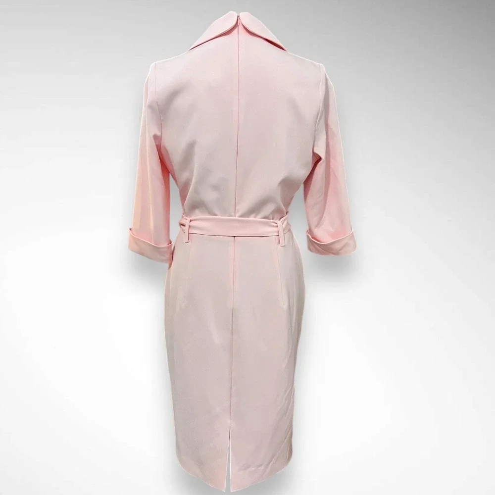 BLACK HALO Petal Pink Lucinda‎ Belted Sheath Dress Size 10 | NWT